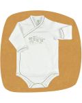 Боди камизолка с дълъг ръкав For Babies - Give me a hug, 0 месеца - 1t