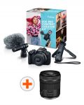 Фотоапарат Canon - EOS R50 Content Creator Kit, Black + Обектив Canon - RF, 15-30mm, f/4.5-6.3 IS STM - 1t