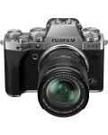 Фотоапарат Fujifilm - X-T4, обектив XF 18-55mm f/2.8-4, сребрист - 1t