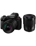 Фотоапарат Panasonic - Lumix S5 II + S 20-60mm + S 50mm + Обектив Panasonic - Lumix S, 35mm, f/1.8 - 3t