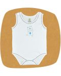 Бебешко боди потник For Babies - Мече, 3-6 месеца - 1t