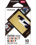 Фотохартия Fujifilm - instax mini, Color Film mini Contact, 10 броя - 1t