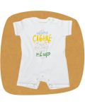 Бебешко гащеризонче с къс ръкав For Babies - Слънце, 6-12 месеца - 1t