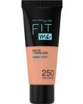 Maybelline Фон дьо тен Fit Me Matte, 250 Sun Beige, 30 ml - 1t