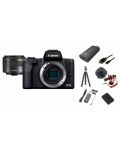 Безогледален фотоапарат Canon - EOS M50 Mark II + Premium Kit, черен - 1t