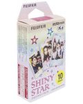 Фотохартия Fujifilm - за instax mini, Shiny star, 10 броя - 2t