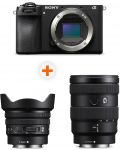 Фотоапарат Sony - Alpha A6700, Black + Обектив Sony - E PZ, 10-20mm, f/4 G + Обектив Sony - E, 16-55mm, f/2.8 G - 1t