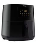 Уред за готвене с горещ въздух Philips - HD9252/90, 1400W, 4.1 l, черен - 1t