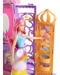 Игрален комплект Mattel Barbie Dreamtopia - Преносим замък за кукли Дъга - 4t