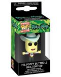 Ключодържател Funko Pocket Pop! Rick & Morty - Mr. Poopy Butthole (Auctioneer) - 2t
