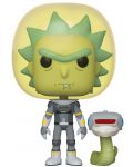 Фигура Funko POP! Animation: Rick & Morty - Space Suit Rick with Snake, #689 - 1t