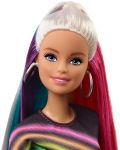 Игрален комплект Mattel Barbie - Прическа Дъга - 8t