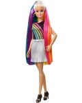 Игрален комплект Mattel Barbie - Прическа Дъга - 5t