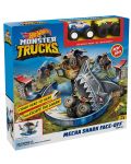 Игрален комплект Hot Wheels - Акулата, с 2 бъгита Monster Trucks - 1t