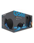 Аудио система Logitech - G560 LIGHTSYNC, черна - 6t