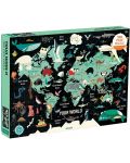 Пъзел Galison от 1000 части - Карта на света - 1t