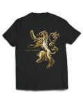 Тениска Game of Thrones Chrome Lannister Sigil, черна, размер S - 2t