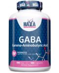 GABA, 500 mg, 100 капсули, Haya Labs - 1t