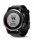 GPS часовник Garmin fēnix 5S - сребрист с черна каишка - 5t