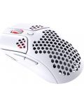 Гейминг мишка HyperX - Pulsefire Haste, оптична, безжична, бяла - 3t