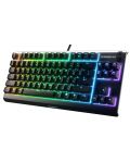 Гейминг клавиатура SteelSeries - Apex 3 TKL, RGB, US, черна - 3t