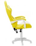 Гейминг стол Carmen - 6311, бял/жълт - 5t
