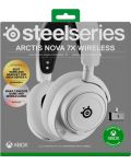 Гейминг слушалки SteelSeries - Arctis Nova 7X, безжични, бели - 5t