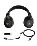 Гейминг слушалки HyperX - CloudX Flight, Xbox, черни/зелени - 4t