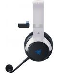 Гейминг слушалки Razer - Kaira, Playstation 5, черни/бели - 3t