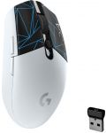 Гейминг мишка Logitech - G305 K/DA, оптична, безжична, бяла - 1t