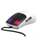 Гейминг мишка Marvo - M727 RGB, оптична, бяла - 2t