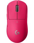 Гейминг мишка Logitech - Pro X Superlight, безжична, розова - 1t