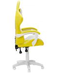 Гейминг стол Carmen - 6311, бял/жълт - 4t