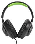 Гейминг слушалки JBL - Quantum 100X Console, Xbox, черни/зелени - 7t