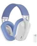Гейминг слушалки Logitech - G435, безжични, бели - 1t