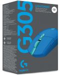 Гейминг мишка Logitech - G305 Lightspeed, оптична, синя - 11t