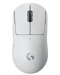 Гейминг мишка Logitech - PRO X SUPERLIGHT, оптична, безжична, бяла - 1t