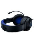 Гейминг слушалки Razer - Kraken X, PS/Nintendo/Xbox, черни/сини - 4t