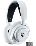 Гейминг слушалки SteelSeries - Arctis Nova 7X, безжични, бели - 1t
