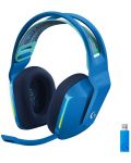 Гейминг слушалки Logitech - G733, безжични, сини - 1t