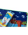 Гейминг подложка за мишка Erik - Sonic, XXL, мека, многоцветна - 4t