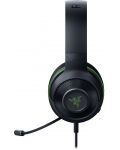 Гейминг слушалки Razer - Kraken X for Xbox, черни/зелени - 2t