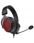 Гейминг слушалки Redragon - Luna H540, черни/червени - 3t