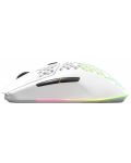 Гейминг мишка SteelSeries - Aerox 3 2022, оптична, безжична, бяла - 4t