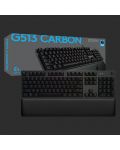 Механична клавиатура Logitech - G513 Carbon, GX Brown, RGB, черна - 9t