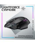 Гейминг мишка Logitech - G502 X Plus EER2, оптична, безжична, черна - 3t
