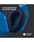 Гейминг слушалки Logitech - G733, безжични, сини - 4t