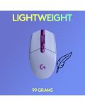 Гейминг мишка Logitech - G305 Lightspeed, оптична, лилава - 6t