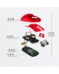 Гейминг мишка Logitech - Pro X Superlight, оптична, безжична, червена - 7t