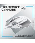 Гейминг мишка Logitech - G502 X EER2, оптична, бяла - 3t